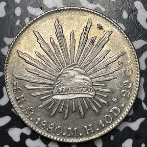 1880-Mo MH Mexico 8 Reales Lot#JM7998 Large Silver! High Grade! Beautiful!