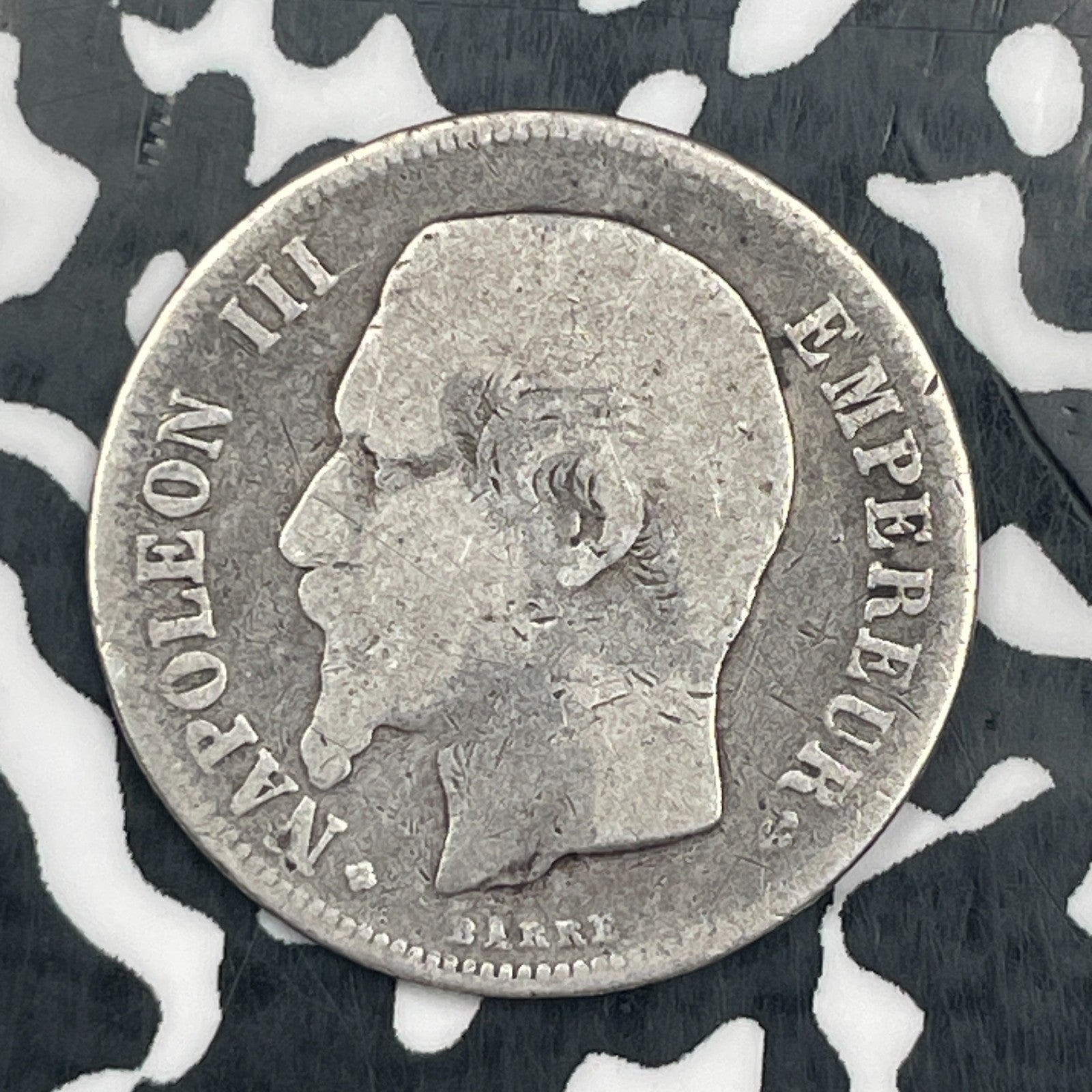 1860-BB France 1 Franc Lot#N3183 Silver!