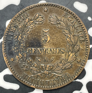 1887-A France 5 Centimes Lot#C0327