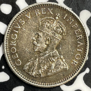 1933 South Africa 6 Pence Sixpence Lot#E5391 Silver!