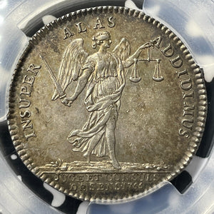 1766 France Louis XVI Judge & Consuls Of Sens Jeton PCGS AU53 Lot#G9429 Silver!