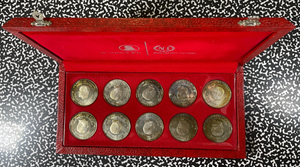1969 Tunisia 10x Coin Proof Set Lot#B2734 Silver! With Case & C.O.A.
