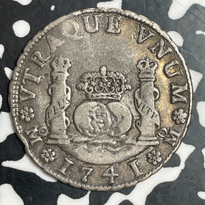 1741-Mo MF Mexico 2 Reales Lot#JM9064 Silver!