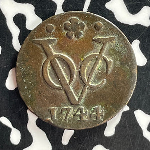 1744 Netherlands East Indies Holland 1 Duit Lot#T7472