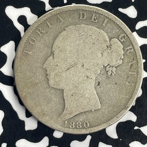 1880 Great Britain 1/2 Crown Half Crown Lot#T8670 Silver!