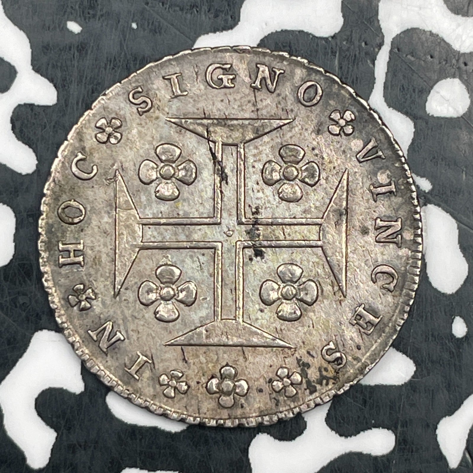(1828-34) Portugal 120 Reis/6 Virtens Lot#JM1754 Silver! Nice! KM#385