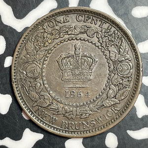 1864 New Brunswick Large Cent Lot#T2329 Nice!