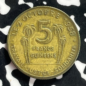 1959 Guinea 5 Francs Lot#T9714