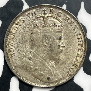 1907 Canada 5 Cents Lot#C0315 Silver!