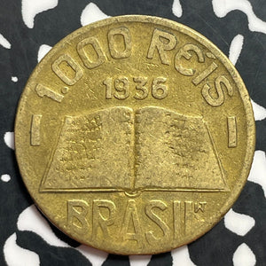 1936 Brazil 1000 Reis Lot#E7621