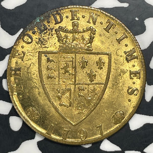 1797 Great Britain 1 Guinea Gaming Token Lot#C0409