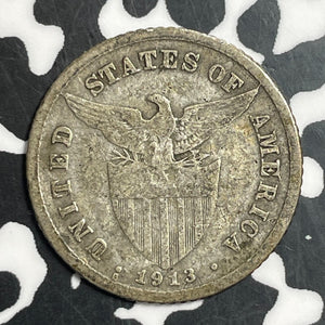 1913-S U.S. Philippines 20 Centavos Lot#T2646 Silver!