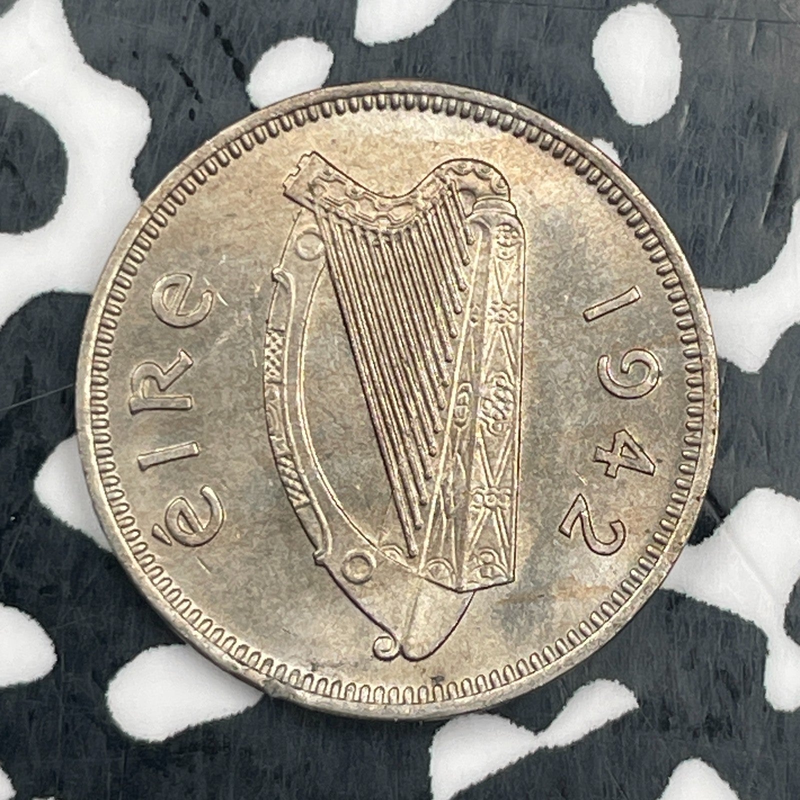 1942 Ireland 3 Pence Threepence Lot#N3136 High Grade! Beautiful!