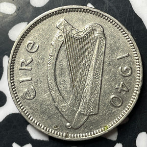 1940 Ireland 6 Pence Sixpence Lot#E8911