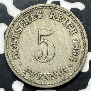 1894-A Germany 5 Pfennig (5 Available) (1 Coin Only)