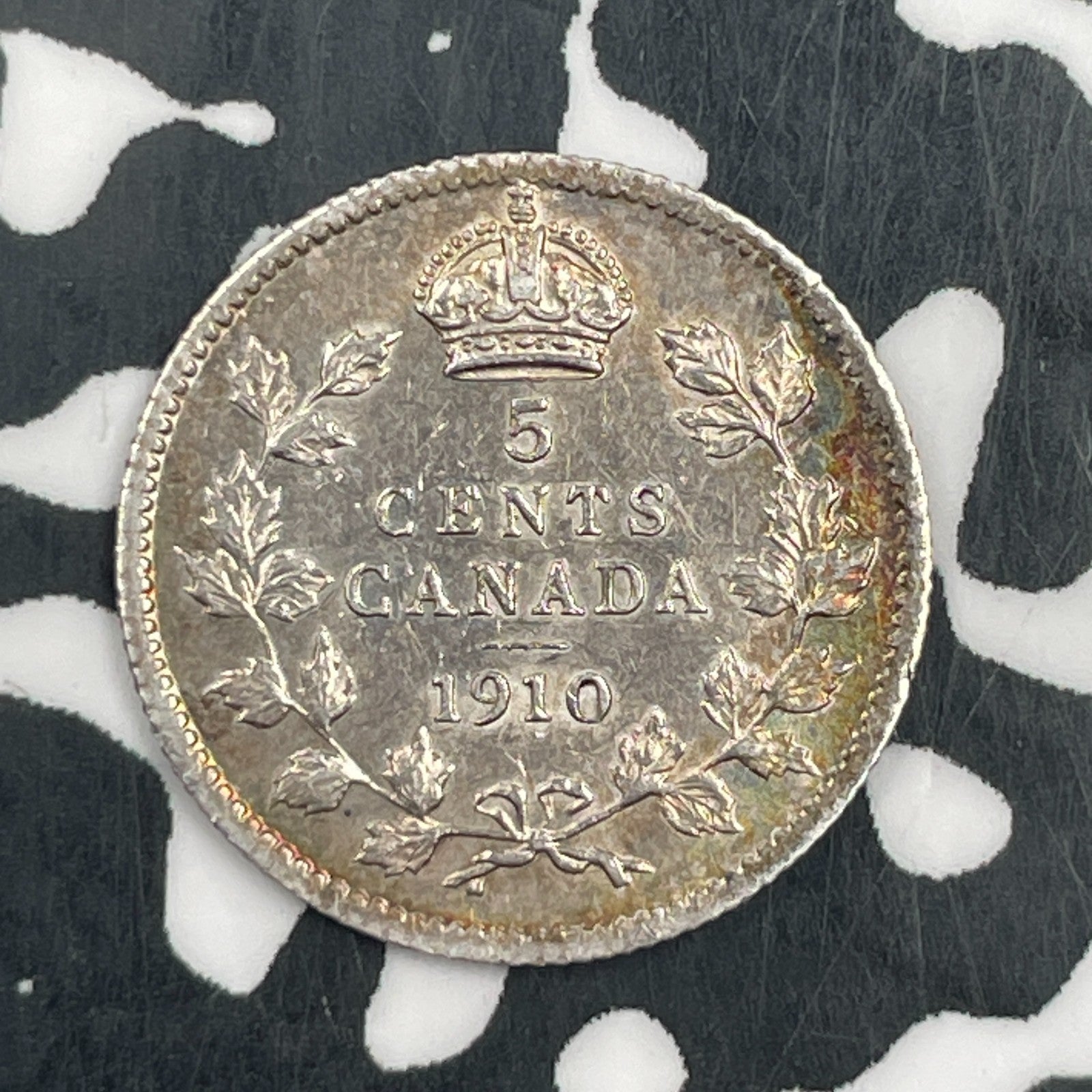 1910 Canada 5 Cents Lot#F5198 Silver! Nice!