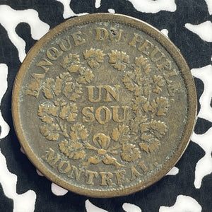(1837-1838) Canada Montreal Half Penny 1/2 Penny Token Lot#T9197