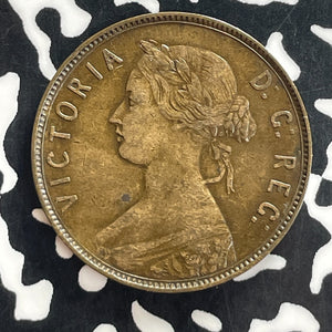 1876-H Newfoundland Large Cent Lot#T7697 Nice!