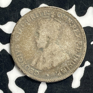 1925 Australia 3 Pence Threepence Lot#C0748 Silver!