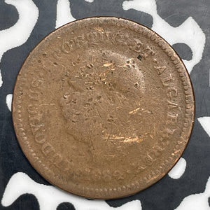 1884 Portuguese India 1/8 Tanga Lot#C0873