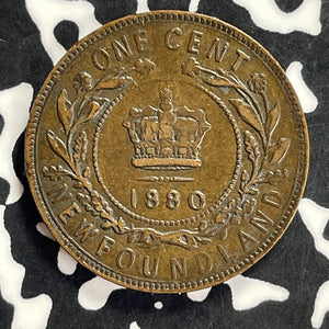 1880 Newfoundland Large Cent Lot#C0025 Nice! Round "0"