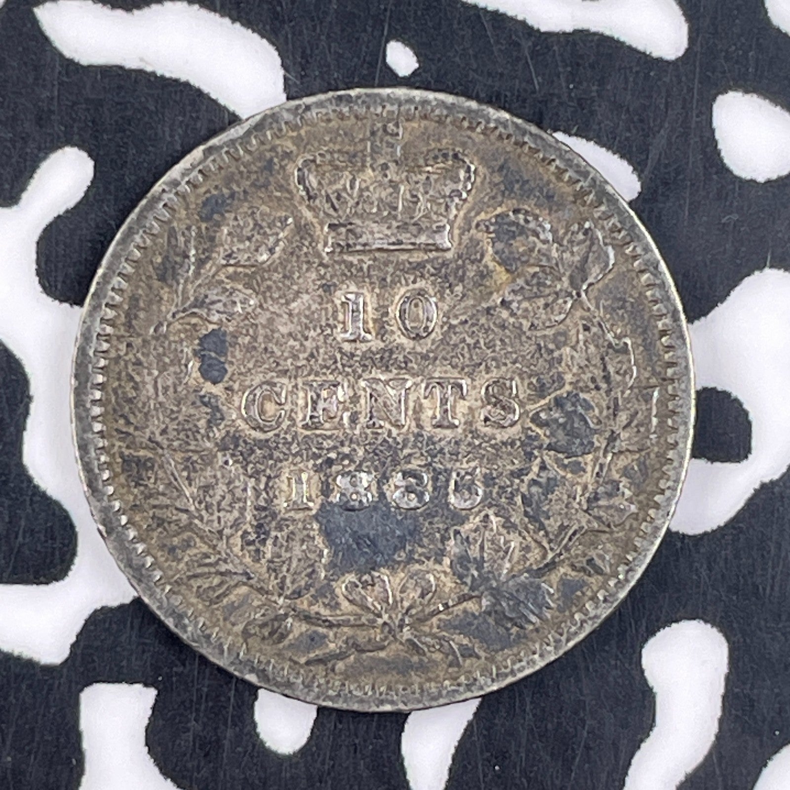 1885 Canada 10 Cents Lot#JM1299 Silver! Key Date!