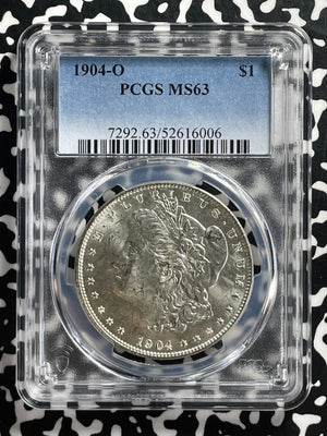 1904-O U.S. $1 Morgan Dollar PCGS MS63 Lot#G368 Silver! Choice UNC!