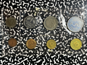 1966-G West Germany 8x Coin Proof Set Lot#B2504 Including Silver! In Plastic