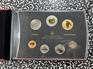 2010 Canada 7x Coin Specimen Set Lot#B2212 With Case & C.O.A.