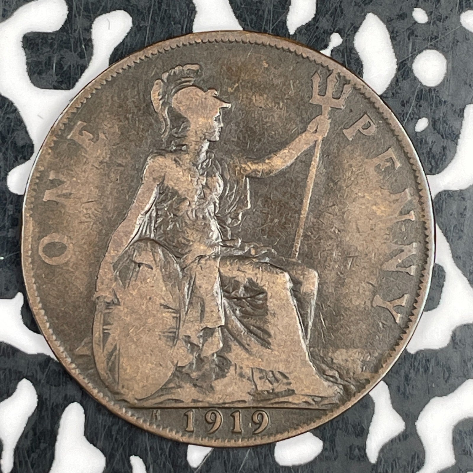 1919-H Great Britain 1 Penny Lot#F5980
