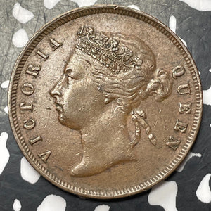 1873 Straits Settlements 1 Cent Lot#JM8994 Nice!