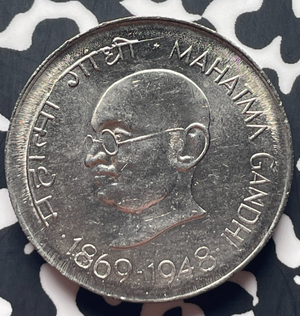 1948 India 1 Rupee Lot#T8908 High Grade! Beautiful! Ghandi