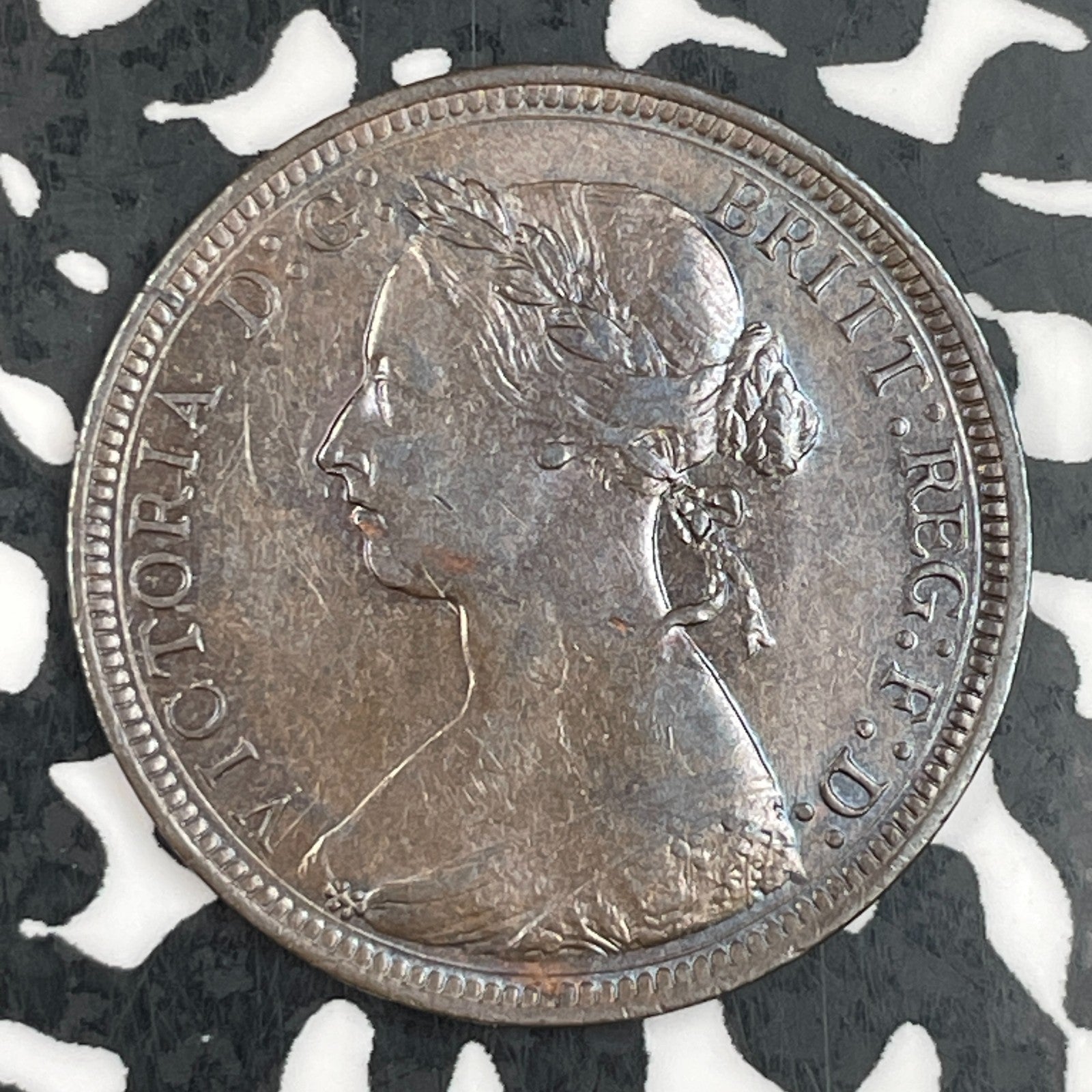 1890 Great Britain 1/2 Penny Half Penny Lot#F3388 Nice!