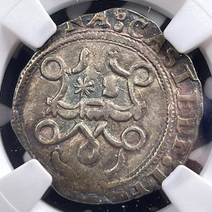 (1497-1504) Spain Seville Ferdinand V & Isabel I 1/2 Real NGC AU50 Lot#G9157