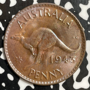 1943 Australia 1 Penny Lot#E5676 High Grade! Beautiful!