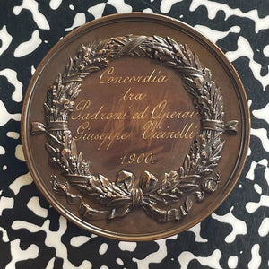 1900 Italy Bologna Chamber Of Arts & Commerce Award Medal Lot#OV1568 53mm