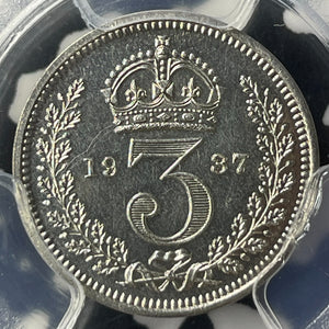 1937 Great Britain 4x Coin Maundy Set PCGS (PR65-66) Lot#MK85 Silver! Gem BU!