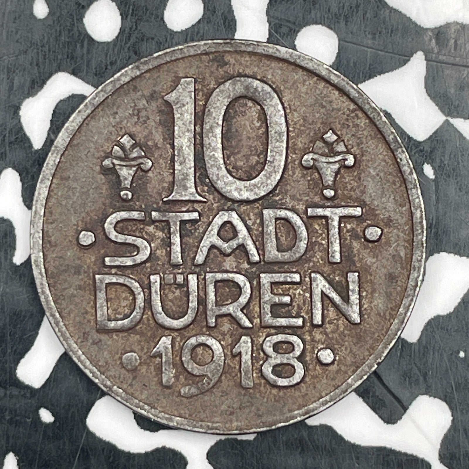 1918 Germany Duren 10 Pfennig Notgeld Lot#F9829