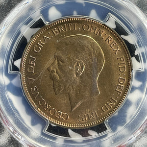 1936 Great Britain 1 Penny PCGS MS65RB Lot#G870 Gem BU! S-4055