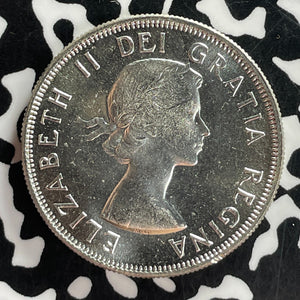 1956 Canada 50 Cents Lot#T7483 Silver! High Grade! Beautiful!
