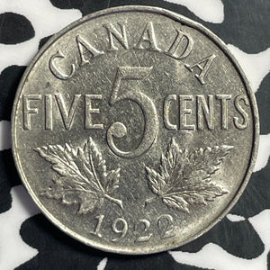 1922 Canada 5 Cents Lot#E7986 Nice!