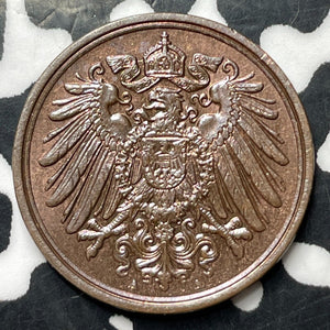 1899-A Germany 1 Pfennig Lot#E8884 High Grade! Beautiful!