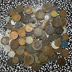 Bulk Lot Of 100x Assorted World Cull Coins Lot#B2248 Mixed Date