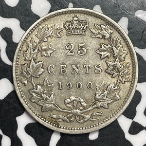 1900 Canada 25 Cents Lot#JM9519 Silver! Nice!