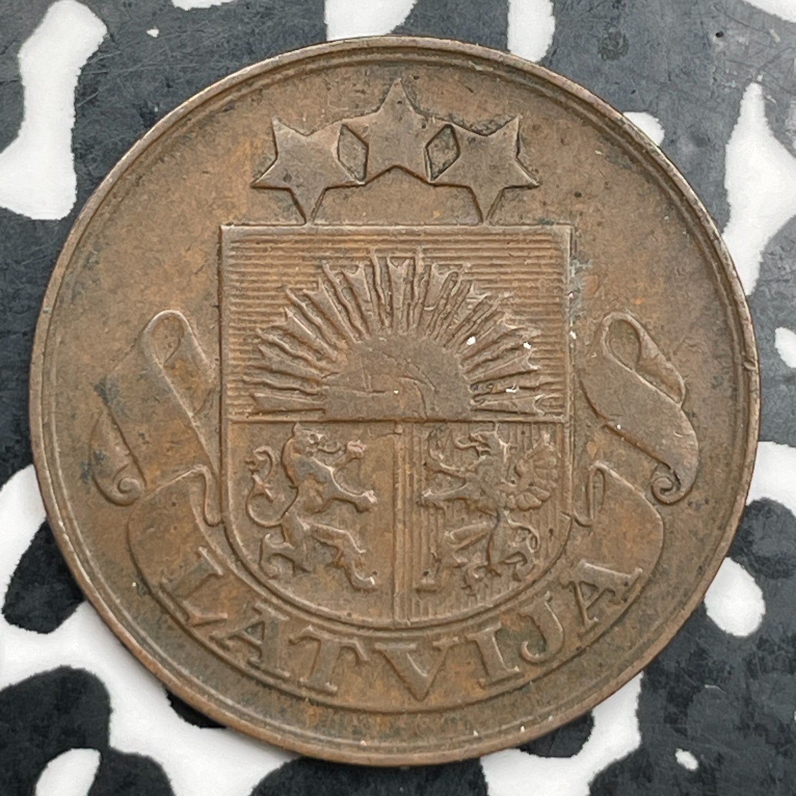 1922 Latvia 5 Santimi Lot#F7912