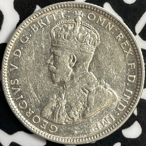 1922 Australia 1 Shilling Lot#D9744 Silver! Better Date, Old Cleaning