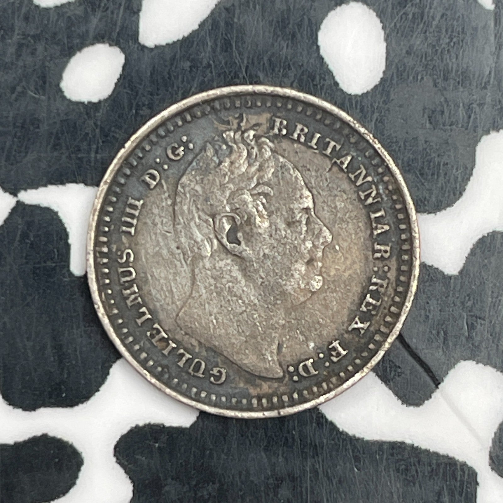 1835 Great Britain 1 1/2 Pence Lot#F9052 Silver! Nice!