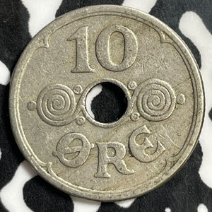 1933 Denmark 10 Ore Lot#E5825