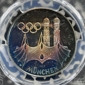 1972 West Germany Discus Olympics Medal PCGS PR67 DCAM Lot#G1093 Silver!
