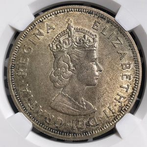 1959 Bermuda Colony Founding 1 Crown NGC MS63 Lot#MK107 Silver! Choice UNC!